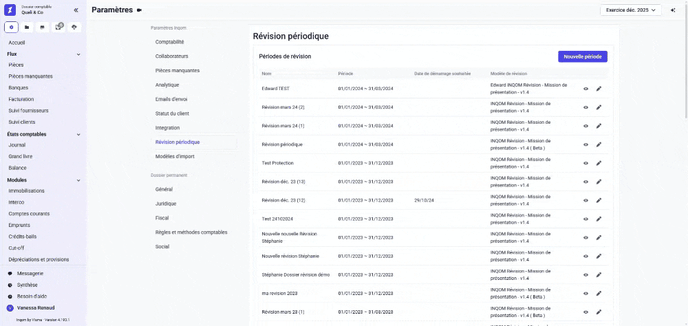 selecteur periode revision